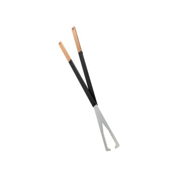 LIVARNO HOME Kaminbesteck; Feuerholzablage; Feuerholzzange; Feuerholzkorb (Brennholzzange) - B-Ware neuwertig