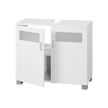 LIVARNO home Waschbeckenunterschrank »Basel«, mit Siphonausschnitt - B-Ware sehr gut