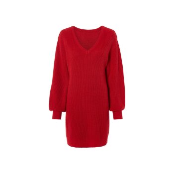 esmara® Damen Strickkleid mit Wollanteil (rot, L (44/46)) - B-Ware neuwertig