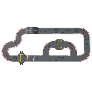 PLAYTIVE Straßen-Set »Stadt / Rennstrecke«, aus Echtholz (Rennstrecke) - B-Ware neuwertig