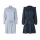 Damen Blusenkleid mit Bindegürtel in der Taille - B-Ware