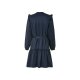 Damen Blusenkleid mit Bindegürtel in der Taille - B-Ware