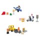 Playtive Clippys Junior Set S Flugzeug / Polizeimotorrad / Bagger - B-Ware
