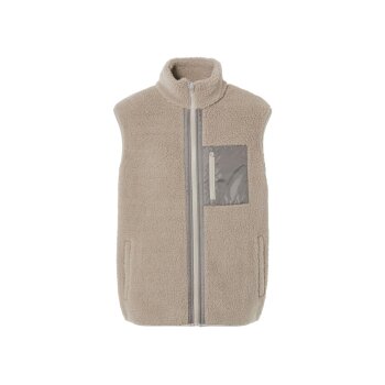 Herren Teddyfleece-Weste, mit Stehkragen - B-Ware