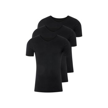 Herren Feinripp-Unterziehshirts, 3 Stück - B-Ware
