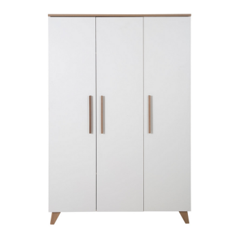 roba Kleiderschrank Ole, 3-türig, mit Holzgriffe...
