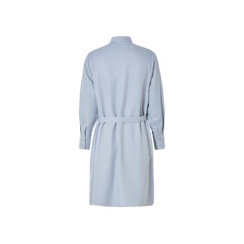 esmara® Damen Blusenkleid mit Bindegürtel in der Taille (hellblau, 36) - B-Ware neuwertig