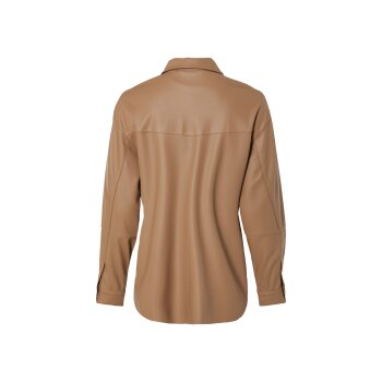 esmara® Damen Overshirt in Lederoptik (braun, M(40/42)) - B-Ware neuwertig