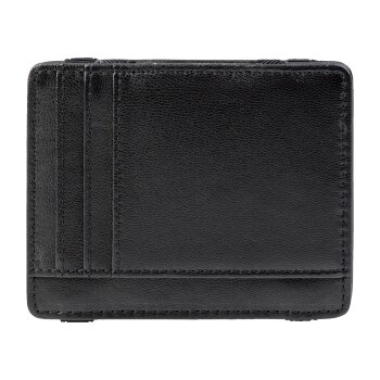 LIVERGY® Herren Magic Wallet \ Leder-Geldbörse aus Leder (schwarz) - B-Ware neuwertig