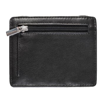 LIVERGY® Herren Magic Wallet \ Leder-Geldbörse aus Leder (schwarz) - B-Ware neuwertig