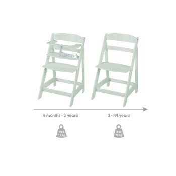 roba Treppenhochstuhl Sit Up, aus Holz, mint - B-Ware neuwertig