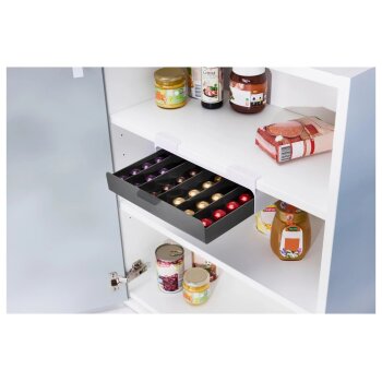 LIVARNO HOME Unterregal-Vorratsbehälter / Unterregal für Kaffeekapseln / Unterregal für Teebeutel (Kaffeekapseln) - B-Ware neuwertig