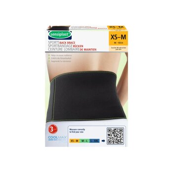 sensiplast® Sportbandage Rücken, erhöht die Belastbarkeit (XS-M) - B-Ware sehr gut