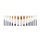 crelando® Nylon Pinsel (rund /15-teilig) - B-Ware neuwertig