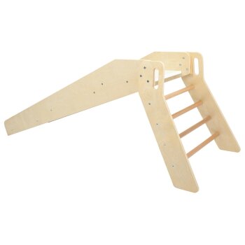 Playtive Kinder-Holzrutsche, mit Handlauf - B-Ware Transportschaden Kosmetisch