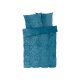 LIVARNO home Plüsch Bettwäsche, 160 x 200 cm, 70 x 80 cm, blau - B-Ware neuwertig