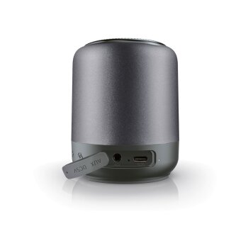 SILVERCREST® Mini Bluetooth-Lautsprecher, silber -...