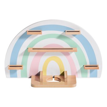 LIVARNO home Kinder-Regal mit Magnetstreifen, für Audiobox und Figuren (Regenbogen) - B-Ware Transportschaden Kosmetisch