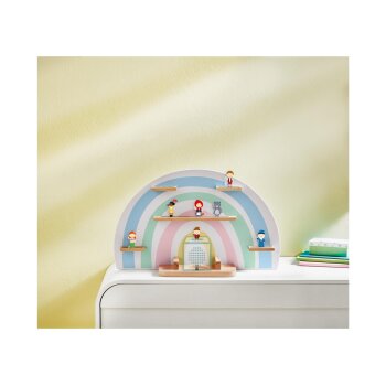 LIVARNO home Kinder-Regal mit Magnetstreifen, für Audiobox und Figuren (Regenbogen) - B-Ware Transportschaden Kosmetisch