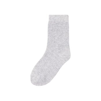 lupilu® Kleinkinder Socken, 7 Paar, mit hohem Bio-Baumwollanteil (grau/navy/gelb, 23-26) - B-Ware neuwertig