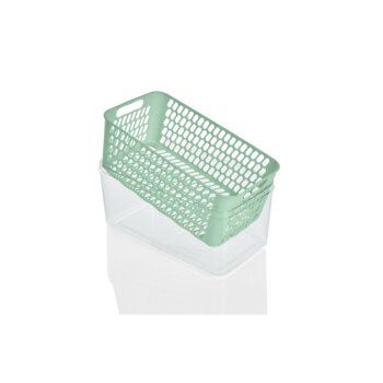 LIVARNO home Frischhaltebox / Frischhalteboxen-Set, mit herausnehmbarer Abtropfeinsatz (groß, grün) - B-Ware Transportschaden Kosmetisch
