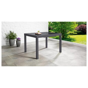 LIVARNO home Alu-Gartentisch »Houston / Toronto«, ausziehbar, grau - B-Ware neuwertig