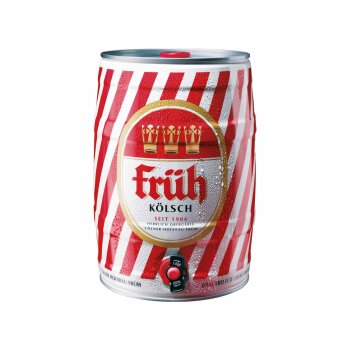 Früh Kölsch 5 Liter Bierfass mit Zapfhahn,...