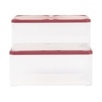PARKSIDE® Kleinteilebox L, 2er-Set, mit separatem Deckel - B-Ware sehr gut