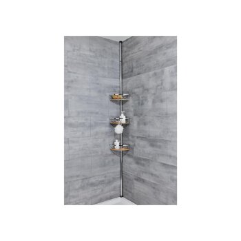 LIVARNO home Teleskop-Badregal, mit 3 Ablagekörben - B-Ware sehr gut