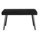 LIVARNO home Sitzbank, mit Samtbezug (Schwarz) - B-Ware neuwertig