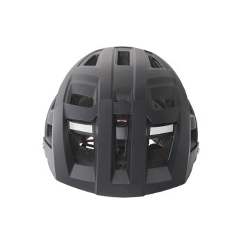 CRIVIT MTB-Fahrradhelm, mit abnehmbarem Offroad-Visier (schwarz/orange, Gr. S/M) - B-Ware Transportschaden Kosmetisch