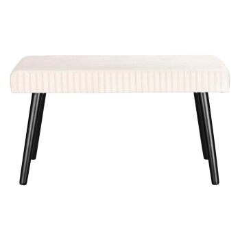 LIVARNO home Sitzbank, mit Samtbezug (beige) - B-Ware neuwertig