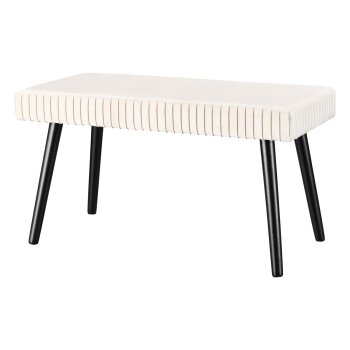 LIVARNO home Sitzbank, mit Samtbezug (beige) - B-Ware neuwertig