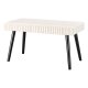 LIVARNO home Sitzbank, mit Samtbezug (beige) - B-Ware neuwertig