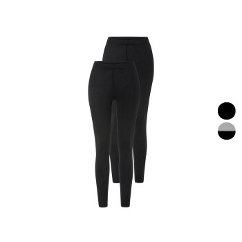 Damen Leggings, 2 Stück, mit Bio-Baumwolle - B-Ware
