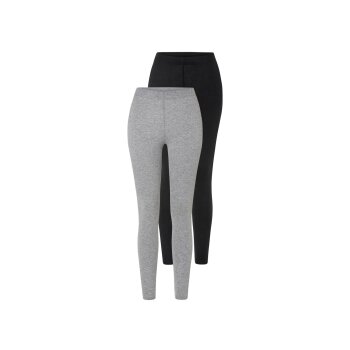 Damen Leggings, 2 Stück, mit Bio-Baumwolle - B-Ware