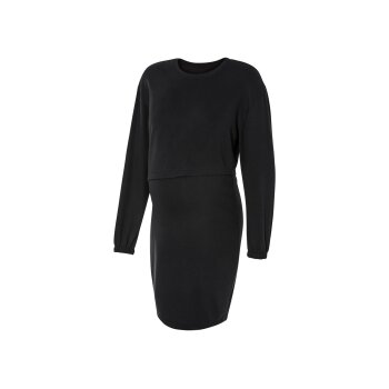 esmara® Damen Sweat-Umstandskleid mit passendem Oberteil (schwarz, L(44/46)) - B-Ware neuwertig