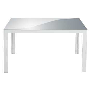 LIVARNO home Alu-Gartentisch »Houston« weiß, 140 x 92 x 74 cm - B-Ware neuwertig