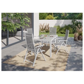 LIVARNO home Alu-Gartentisch »Houston« weiß, 140 x 92 x 74 cm - B-Ware neuwertig