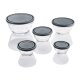 LIVARNO home / SILVERCREST® Glas-Schalenset, 5-teilig (Grau) - B-Ware neuwertig