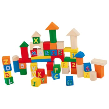 Playtive Holz Bunte Holzbausteine - B-Ware sehr gut