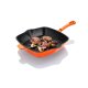 LIVARNO home Gusseisen-Grillpfanne, mit beidseitigem Ausgießer (orange) - B-Ware sehr gut