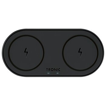 TRONIC Ladepad Qi® Dual, 20 W (schwarz) - B-Ware neuwertig
