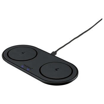 TRONIC Ladepad Qi® Dual, 20 W (schwarz) - B-Ware neuwertig