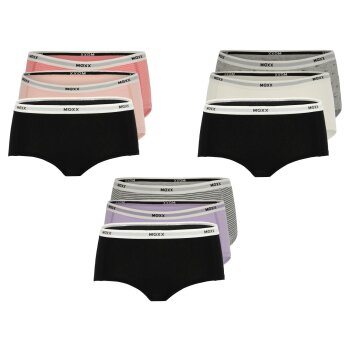 MEXX Damen Hipster, 3 Stück, mit Markenschriftzug -...