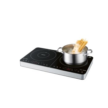 SILVERCREST® KITCHEN TOOLS Doppelinduktionskochplatte SDI 3500 E1, mit Kindersicherung - B-Ware neuwertig