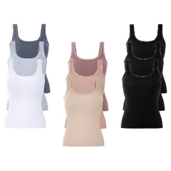 esmara® Damen Tops, 3 Stück, in modischer...