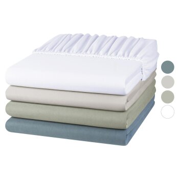 Mikrofaser-Jersey-Spannbettlaken, 180-200 x 200 cm - B-Ware