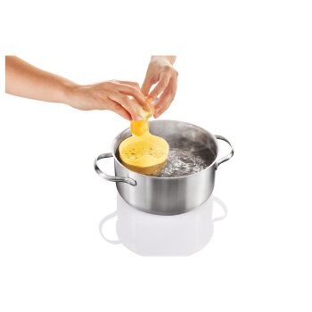 LIVARNO home Eierpochierer-Set / Spiegelei-Ring-Set /...