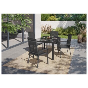 LIVARNO home Alu-Stapelsessel »Houston«, grau - B-Ware sehr gut